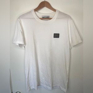 Moschino Couture Jersey T-shirt Unisex White Moschino Metal logo plate